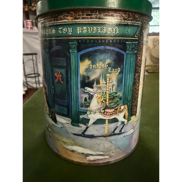 RARE Vintage Wooden Christmas Ornaments NOS Set of 20 w/ Westminster Holiday Tin - Picture 12 of 12